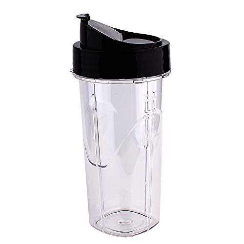 Veterger Replacement Parts 24-Ounce Smoothie Cup with lid, Compatible with Oster Pro 1200 Blender