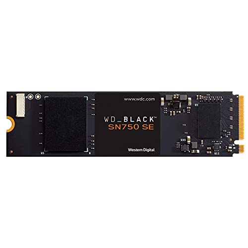 WD_Black 500GB SN750 SE NVMe - Disco Sólido SSD Gamer, Gen4 PCIe, M.2 2280, hasta 3,600 MB/s, WDS500G1B0E