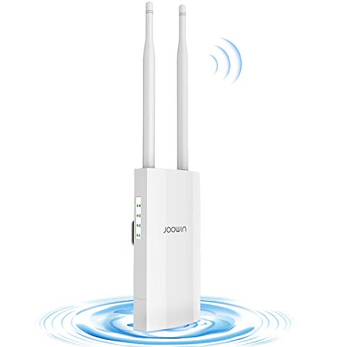 JOOWIN AC1200 High Power Outdoor Wireless Access Point with Poe, 2.4GHz 300Mbps or 5.8GHz 867Mbps Dual Band 802.11AC Wireless WiFi Access Points/Router/Bridge/Repeater, Used for Outdoor WiFi Coverage