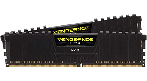 Corsair Vengeance LPX 16GB (2x8GB) DDR4 DRAM 3200MHz C16 Kit de memoria ram de escritorio - negro (CMK16GX4M2B3200C16)