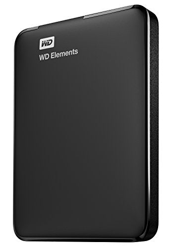 WD 1TB Elements Portable External Hard Drive HDD, USB 3.0, Compatible with PC, Mac, PS4 & Xbox - WDBUZG0010BBK-WESN