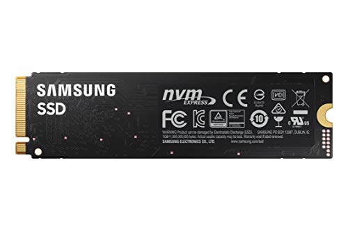 SAMSUNG 980 SSD 1TB M.2 NVMe Interface Disco Sólido con tecnología V-NAND para juegos, gráficos pesados, modo de potencia completa, MZ-V8V1T0B/AM