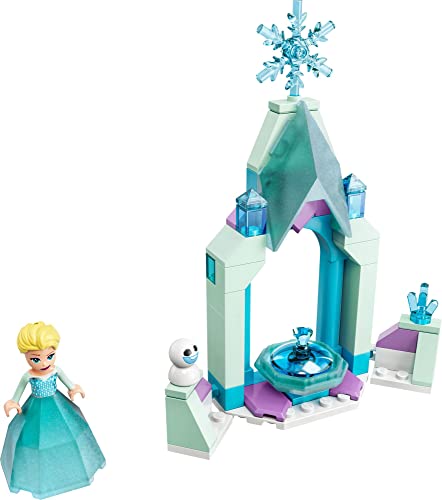 LEGO Disney Elsa’s Castle Courtyard 43199 Building Kit; A Buildable Princess Toy Created for Kids Aged 5+ (53 Pieces)