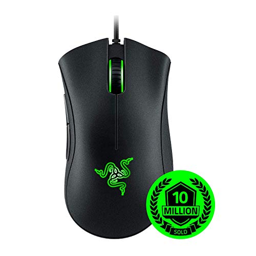 Razer DeathAdder Essential Gaming Mouse: 6400 DPI Optical Sensor - 5 Programmable Buttons - Mechanical Switches - Rubber Side Grips - Classic Black