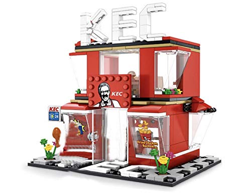 General Jim’s City Street Creator Sister Karen’s Fried Chicken Restaurant 282 Piece Toy Building Blocks Toy Bricks Set for Adults and Children