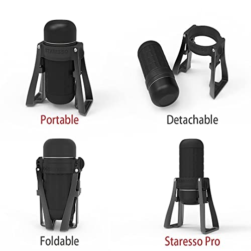 STARESSO Manual Espresso Machines, Portable Coffee Maker with Detachable Stand for Double Sharing
