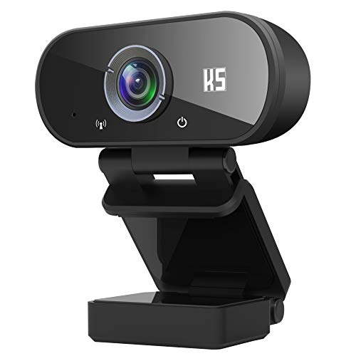 Konnek Stein Webcam with Microphone, HD 1080P Computer Camera with Tripod, Plug and Play, Streaming Webcam for Video Calling, Conferencing, Compatible with Windows 10, 8, 7, XP and Mac OSX