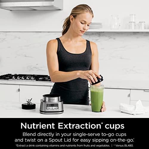 Ninja SS101 Foodi - Licuadora para Smoothies Smoothie Bowl Maker, 1200 WP, 6 funciones para batidos, extracciones, bowls y untables, smartTORQUE