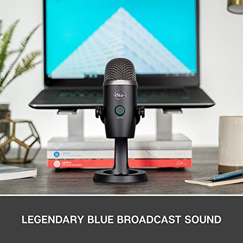 Blue Yeti Nano Premium Condenser USB Microphone with Multiple Pickup Patterns & No-Latency Monitoring for Recording and Streaming on PC & Mac - Blackout