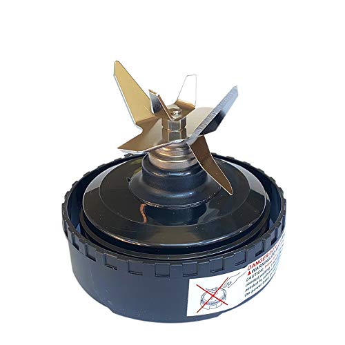 Veterger Replacement Parts 5 Fins Blade with 2 16oz cups, Compatible with Ninja Blender QB3000/QB3000SSW/QB3004/QB3005