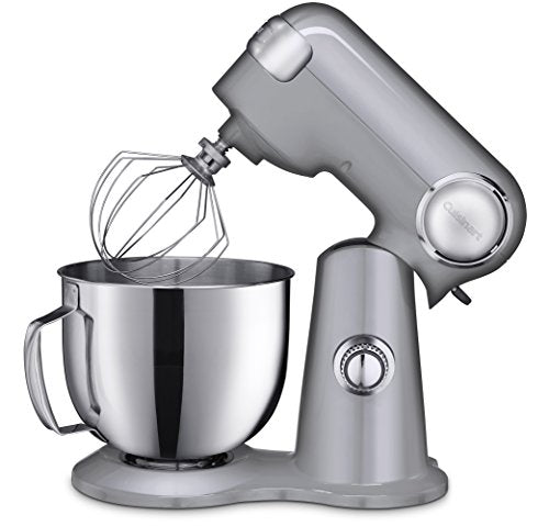 Cuisinart SM-50BC 5.5-Quart Stand Mixer, Brushed Chrome, Silver Lining