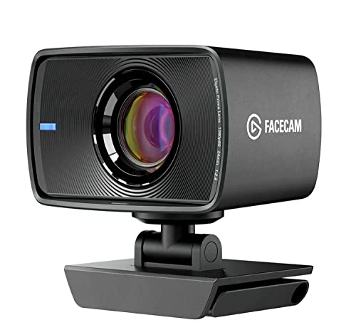Elgato Facecam - 1080p60 Full HD Webcam for Video Conferencing, Gaming, Streaming, Sony Sensor, Fixed-Focus Glass Lens, Optimized for Indoor Lighting, Onboard Memory, Works with Zoom, Teams, PC/Mac