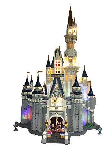 Deluxe LED Lighting Kit Fits Your Lego Disney Castle 71040 - (Lego Set is NOT Included!!!!!! Read: no Lego Brick Set Included)