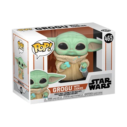 POP Funko Star Wars: The Mandalorian - The Child, Grogu with Cookie, Multicolor (54531)