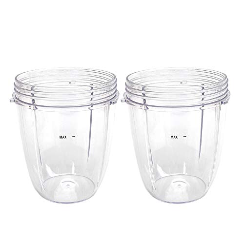 Veterger Replacement Parts cups, Compatible with NutriBullet 600W and 900W Blender (2 18oz cups)