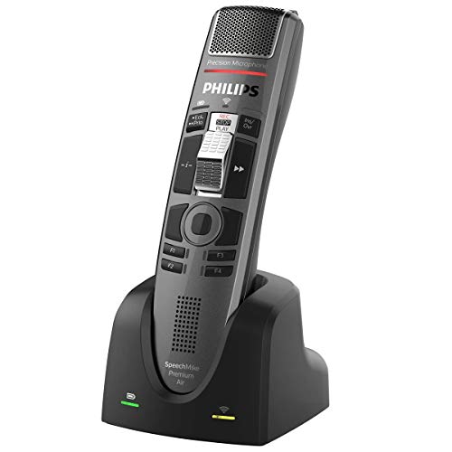 Philips SpeechMike Premium Air Wireless Dictation USB Microphone, Slide-Switch