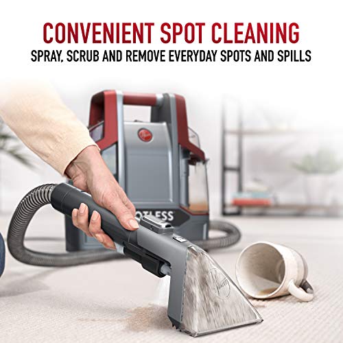 Hoover Spotless Portable Carpet & Upholstery Spot Cleaner, FH11300PC, Red