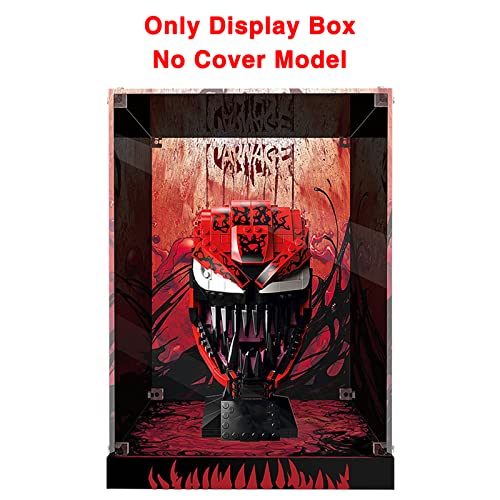 LMTIC Acrylic Display Case for Lego Spider-Man Carnage Building Kit 76199 Display Cases for Lego 76199 Collectibles Display Box Storage,Gifts for Lego Lover,Dust-Free,Clear (Only Display Box)