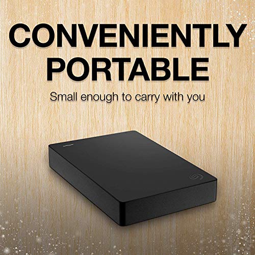 Seagate Portable 5TB External Hard Drive HDD – USB 3.0 for PC, Mac, PS4, & Xbox - 1-Year Rescue Service (STGX5000400), Black