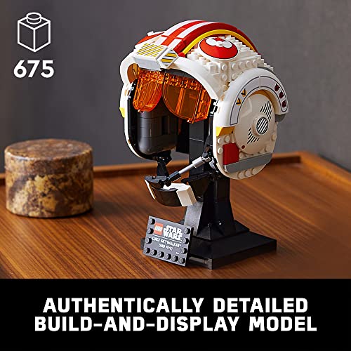 LEGO Star Wars Luke Skywalker (Red Five) Helmet 75327 Fun, Creative Building Kit for Adults; Collectible, Brick-Built Star Wars Memorabilia for Display (675 Pieces)