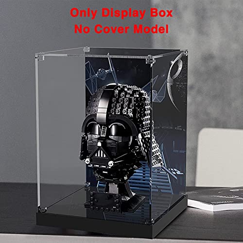 LMTIC Acrylic Display Case for Lego Darth Vader Helmet 75304 Collectible Building Toy Display Cases for Lego 75304 Collectibles Display Box Storage,Dust-Free,Clear(Only Display Box)