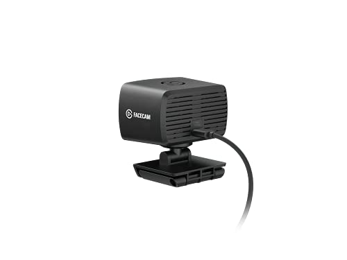 Elgato Facecam - 1080p60 Full HD Webcam for Video Conferencing, Gaming, Streaming, Sony Sensor, Fixed-Focus Glass Lens, Optimized for Indoor Lighting, Onboard Memory, Works with Zoom, Teams, PC/Mac