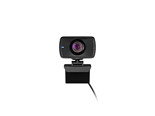 Elgato Facecam - 1080p60 Full HD Webcam for Video Conferencing, Gaming, Streaming, Sony Sensor, Fixed-Focus Glass Lens, Optimized for Indoor Lighting, Onboard Memory, Works with Zoom, Teams, PC/Mac