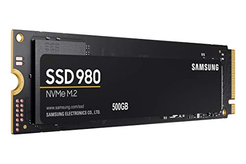 Disco Sólido SSD Samsung Electronics (MZ-V8V500B/AM) 980 SSD de 500GB - M.2 NVMe Interface Unidad de estado sólido interna con tecnología V-NAND