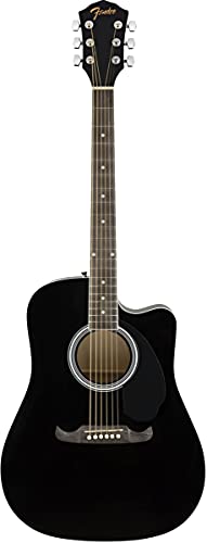 Kit Guitarra Electroacústica Fender FA-125CE dreadnought estuche rigido, correa y más