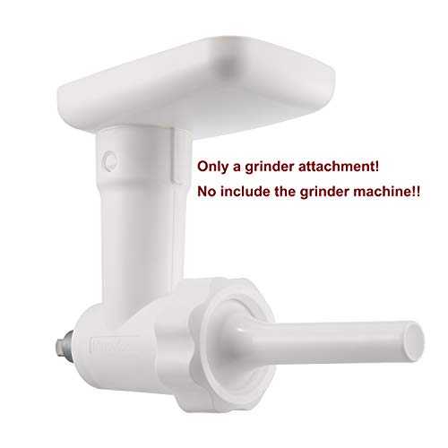 Food Grinder Attachments for Kitchenaid Stand Mixers include 2pcs Sausage Stuffer Tubes and Grinding Plates Accessories, Durable Meat Processor Attachment for Kitchenaid Mixers