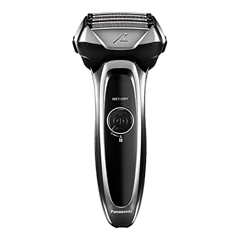 Panasonic Arc5 Electric Razor for Men, 5 Blades Shaver and Trimmer - Sensor Technology, Automatic Clean and Charge Station, Wet Dry, Silver