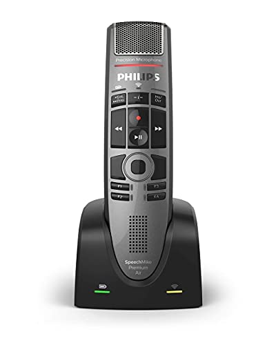 Philips SMP4000 with Philips ACC4100 AirBridge Wireless Receiver for SpeechOne and SpeechMike Premium Air