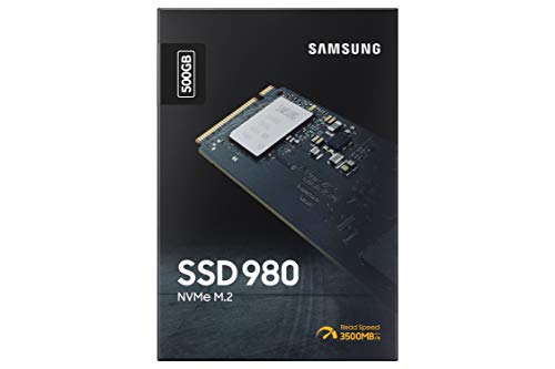 Disco Sólido SSD Samsung Electronics (MZ-V8V500B/AM) 980 SSD de 500GB - M.2 NVMe Interface Unidad de estado sólido interna con tecnología V-NAND