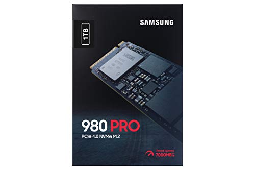 SSD M.2 Samsung 980 PRO 1TB Disco Sólido PCIe NVMe Gen4 interno para juegos (MZ-V8P1T0B)