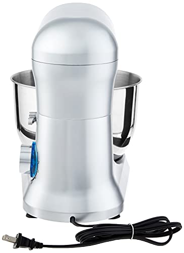FRIGIDAIRE - Batidora de pedestal de acero inoxidable ESTM020-Plateado 4.5L Retro