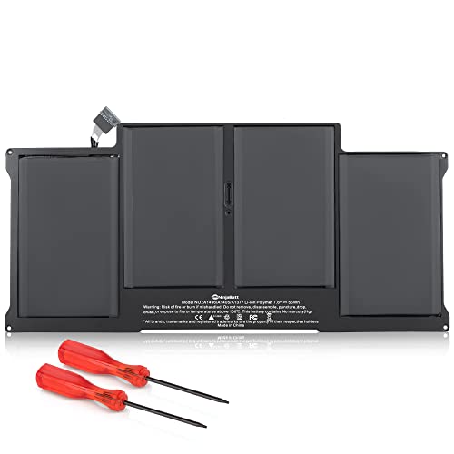 NinjaBatt Battery A1466 A1496 for Apple MacBook Air 13 Inch [2010 2011 2012 2013 2014 2015 2016 2017 Years] A1369 A1405 A1377 - High Performance [7200mAh/55Wh/7.6V]