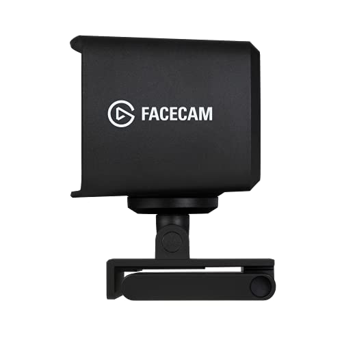 Elgato Facecam - 1080p60 Full HD Webcam for Video Conferencing, Gaming, Streaming, Sony Sensor, Fixed-Focus Glass Lens, Optimized for Indoor Lighting, Onboard Memory, Works with Zoom, Teams, PC/Mac