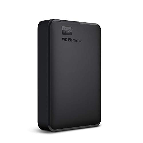 WD 4TB Elements Portable External Hard Drive HDD, USB 3.0, Compatible with PC, Mac, PS4 & Xbox - WDBU6Y0040BBK-WESN