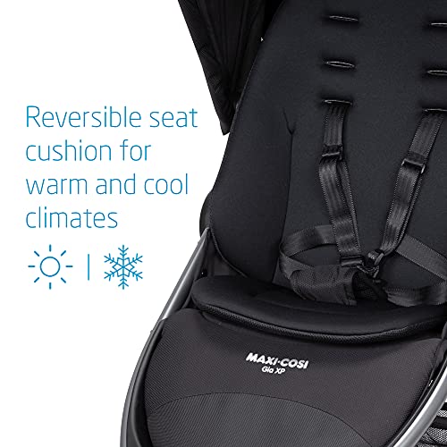Maxi-Cosi Gia XP 3-Wheel Travel System, Midnight Black