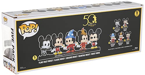 POP Disney Archives - Mickey Mouse 5 Pack, Amazon Exclusive, Multicolor (51118)