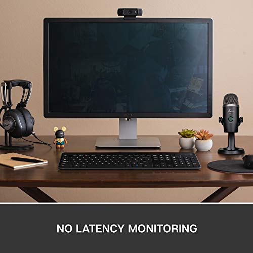Blue Yeti Nano Premium Condenser USB Microphone with Multiple Pickup Patterns & No-Latency Monitoring for Recording and Streaming on PC & Mac - Blackout