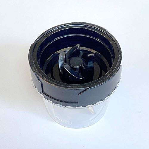 Veterger Replacement Parts 5 Fins Blade with 2 16oz cups, Compatible with Ninja Blender QB3000/QB3000SSW/QB3004/QB3005