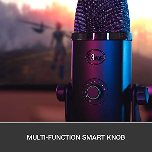 Blue Yeti X USB Microphone for PC & Mac, Gaming, Podcast, Streaming and Recording Microphone, Condenser Mic with High-Res Metering LED Lighting & Blue VO!CE Effects
