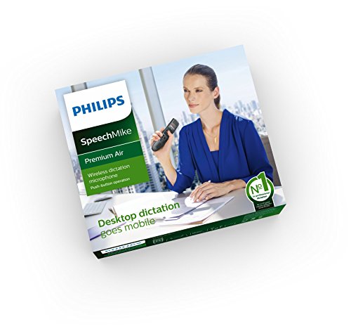 Philips SpeechMike Premium Air Wireless Dictation USB Microphone, Push-Button