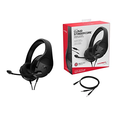 HyperX Cloud Stinger Core - Gaming Headset, for PC, Xbox One, PlayStation 4, Nintendo Switch, Lightweight, Over-Ear Wired Headset with Mic