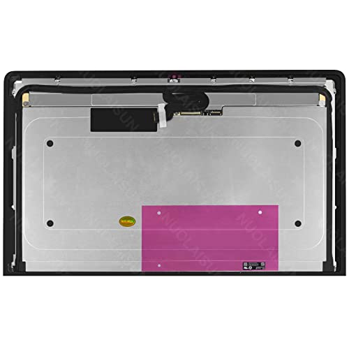 NUOLAISUN Screen Replacement LM215UH1(SD)(B1) for iMac 21.5" A1418 Mid 2017 EMC 3069 4K Retina LCD Display Screen Panel + Front Glass Cover with Adhesive