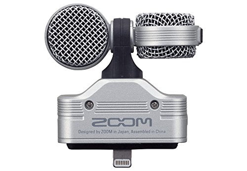 Zoom iQ7 Stereo Mid-Side Microphone for iPhone/iPad, Rotatable Capsule for Alignment with iOS Camera, for Recording High Quality Audio for Music, Videos, Interviews, and More