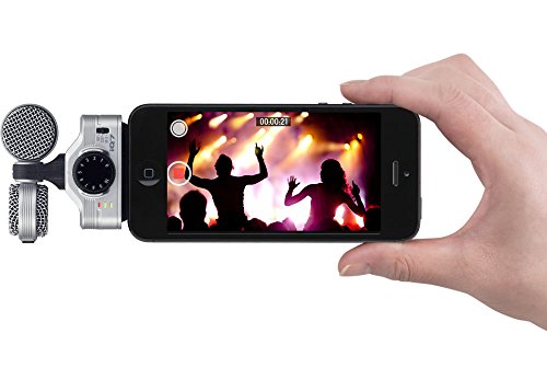 Zoom iQ7 Stereo Mid-Side Microphone for iPhone/iPad, Rotatable Capsule for Alignment with iOS Camera, for Recording High Quality Audio for Music, Videos, Interviews, and More