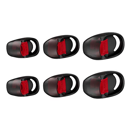 HyperX Cloud Buds – Bluetooth Wireless Headphones, Qualcomm aptX HD, 10 Hour Battery Life, 14mm Drivers, Comfortable Silicone Ear Tips, 3 Ear Tip Sizes Included, Mesh Travel Pouch