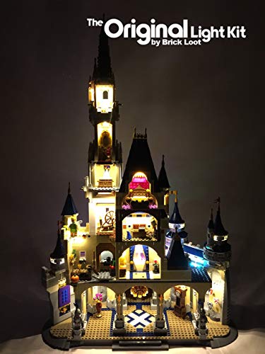 Deluxe LED Lighting Kit Fits Your Lego Disney Castle 71040 - (Lego Set is NOT Included!!!!!! Read: no Lego Brick Set Included)
